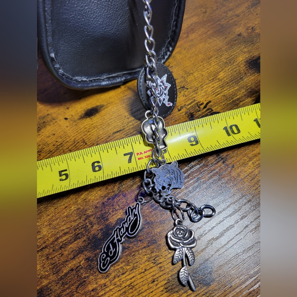 Ed Hardy women Black Satchel skull details - Picture 13 of 14